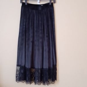 Black Velvet POL Skirt